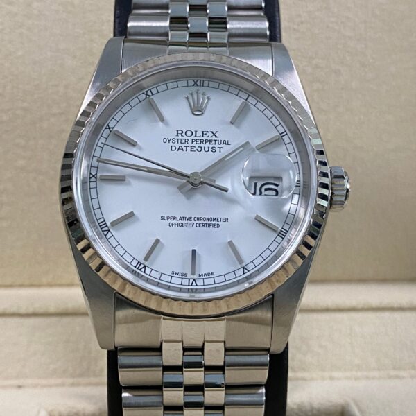 Rolex Datejust 36 - 1989 - White Index Dial - 16234 *FULL SET*