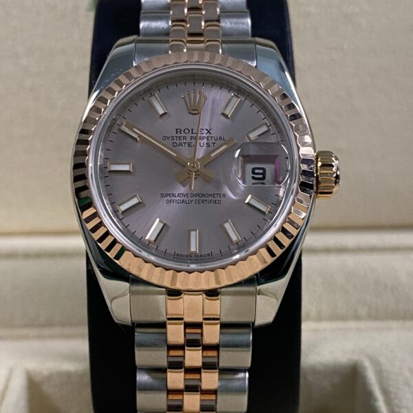 Rolex Lady-Datejust 26 - 2006 - Pink Index Dial - 179171 *FULL SET*