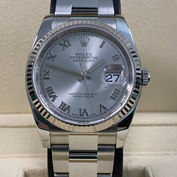 Rolex Datejust 36 - 2018 - Rhodium Roman Dial - 116234 *FULL SET*