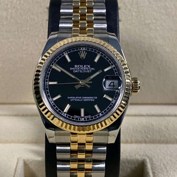 Rolex Lady-Datejust - 2021 - Black Index Dial - 178273 *FULL SET*