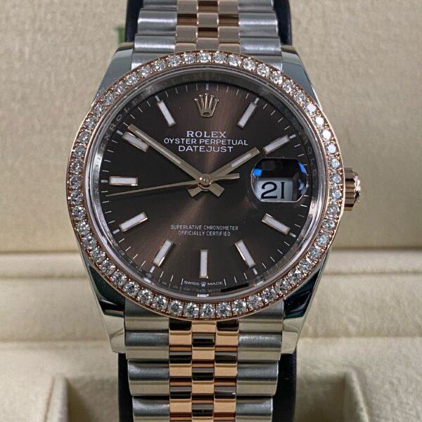Rolex Datejust 36 - 2025 - Chocolate Index Dial - 126281RBR *FULL SET*
