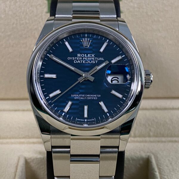Rolex Datejust 36 - 2024 - Blue Fluted-Motif Dial - 126200 *FULL SET*