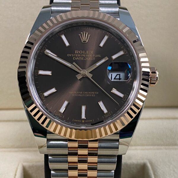 Rolex Datejust 41 - 2026 - Chocolate Index Dial - 126331 *FULL SET*