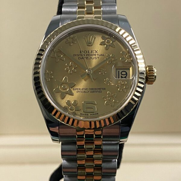 Rolex Lady-Datejust - 2018 - Champagne Floral Dial - 178273 *FULL SET*