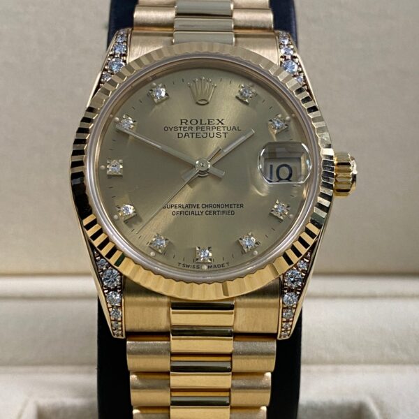 Rolex Datejust 31 - 1994 - Factory Diamond Lugs & Dial - 68238 *FULL SET*