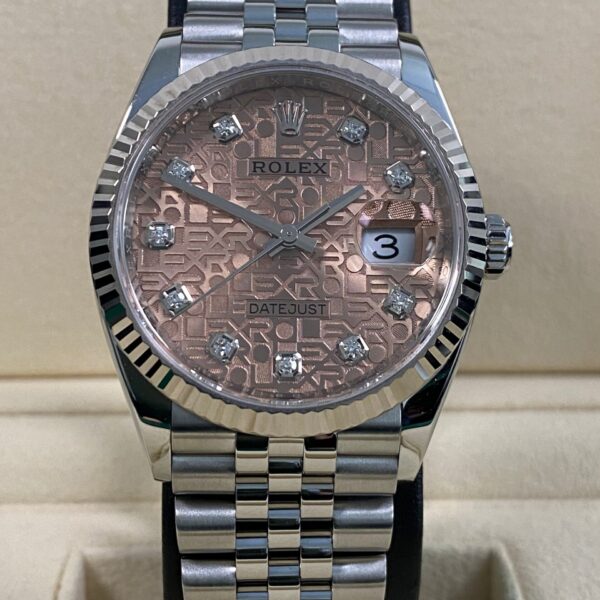 Rolex Datejust 36 - 2021 - Pink Anniversary Computer Diamond Dial - 126234 *FULL SET*