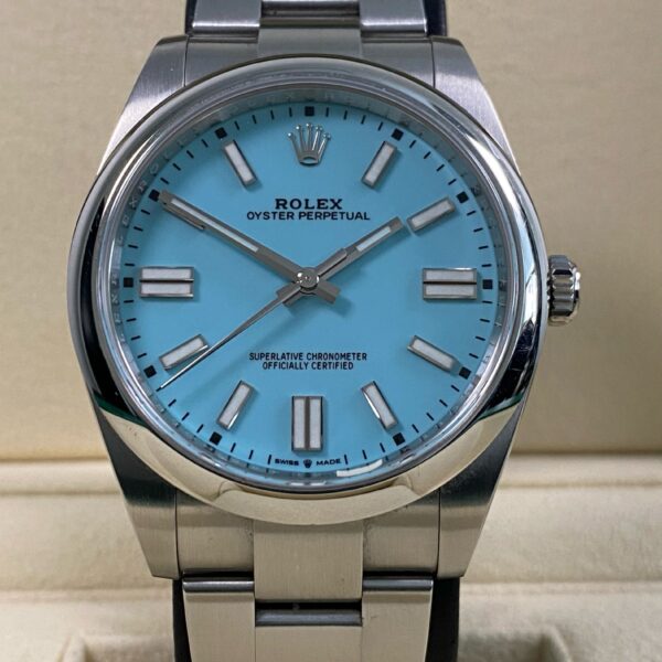 Rolex Oyster Perpetual 41 - 2021 - "Tiffany" Dial - 124300 *UNPOLISHED*