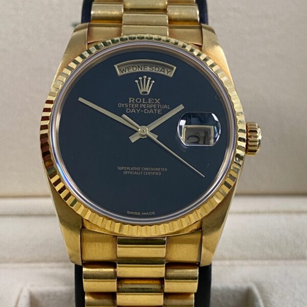 Rolex Day-Date 36 - 1989 - Onyx Dial - 18238 *FULL SET*