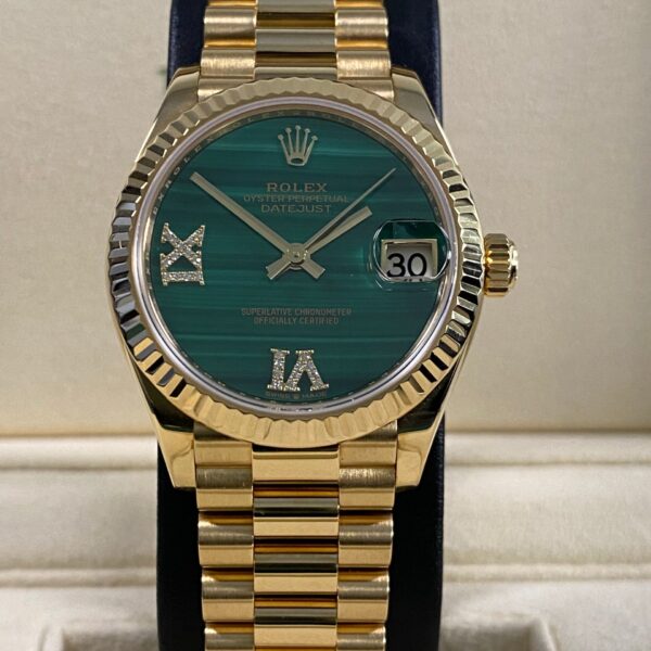 Rolex Datejust 31 - 2018 - Malachite Dial - 278278 *FULL SET*