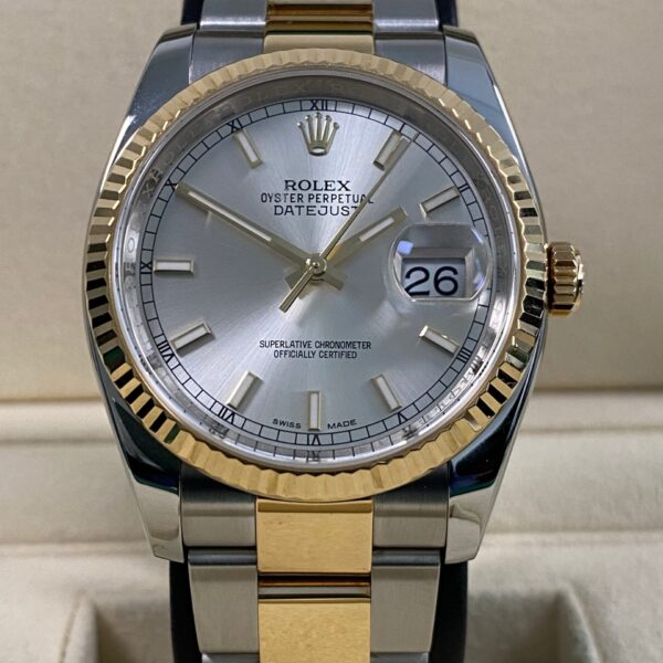 Rolex Datejust 36 - 2018 - Silver Index Dial - 116233 *FULL SET*