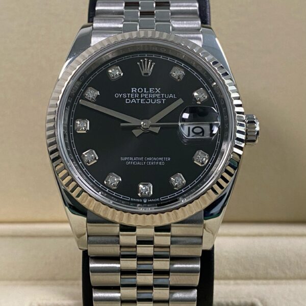 Rolex Datejust 36 - 2019 - Black Diamond Dial - 126234 *FULL SET*