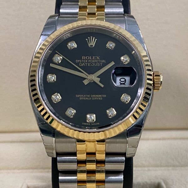 Rolex Datejust 36 - 2014 - Black Diamond Dial - 116233 *NEW OLD STOCK*