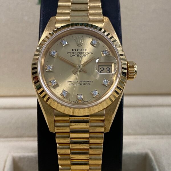Rolex Lady-Datejust - 1990 - Champagne Diamond Dial - 69178 *UNPOLISHED*
