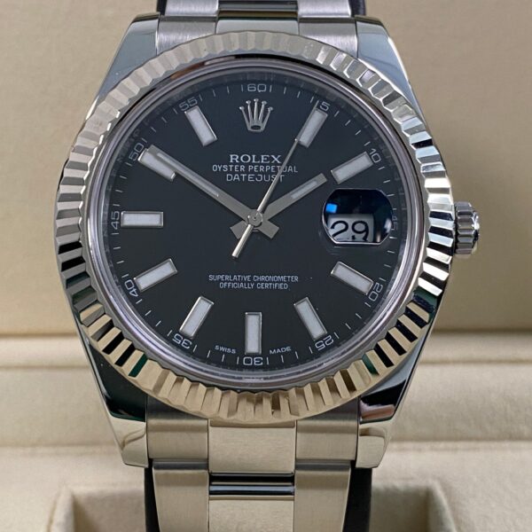 Rolex Datejust II - 2012 - Black Index Dial - 116334 *RSC CARD*