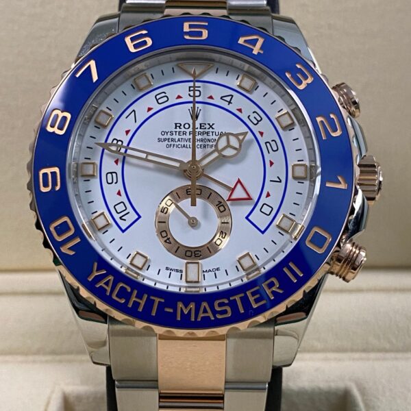 Rolex Yacht-Master II - 2022 - White Dial Mercedes Hands - 116681 *FULL SET*