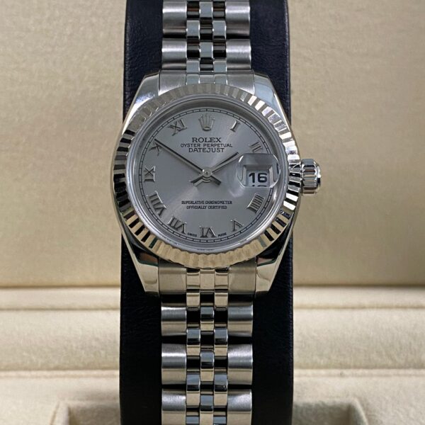 Rolex Lady-Datejust - 2007 - Rhodium Roman Dial - 179174 *FULL SET*