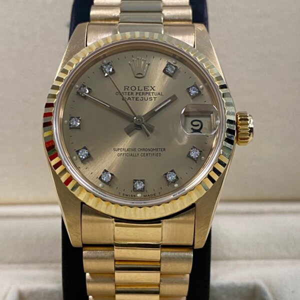 Rolex Datejust 31 - 1989 - Champagne Diamond Dial - 68278 *FULL SET*