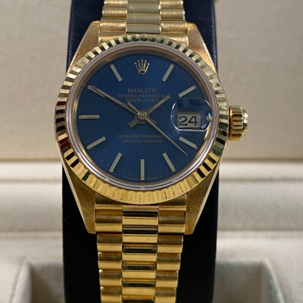 Rolex Lady-Datejust - 1987 - Blue Index Dial - 69178 *UNPOLISHED*