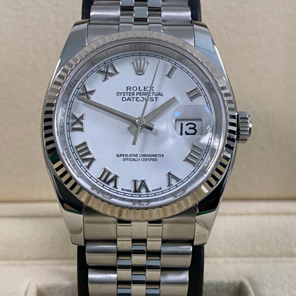 Rolex Datejust 36 - 2018 - White Roman Dial - 116234 *FULL SET*