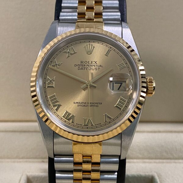 Rolex Datejust 36 - 1996 - Champagne Roman Dial - 16233 *UNPOLISHED*