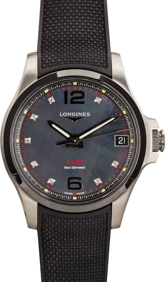 Ladies Longines Conquest V.H.P. Black