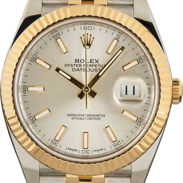 Pre-Owned Rolex Datejust 41 Ref 126333 Silver Dial