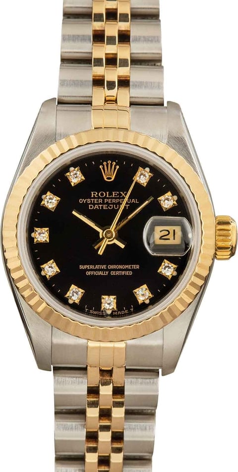 Ladies Rolex DateJust 69173 Diamond Dial