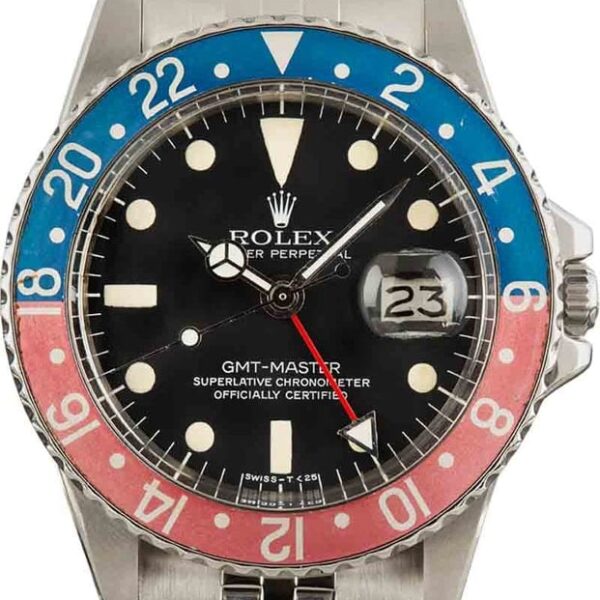 Vintage Rolex GMT Master 1675 Black Dial